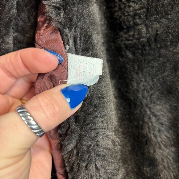 Vintage Sears Fashion Coat with Real Fur Collar and Union Label - Picture 4 of 10